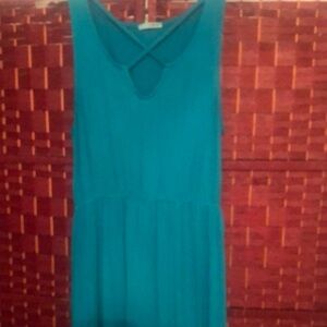 Teal Sleeveless Dress